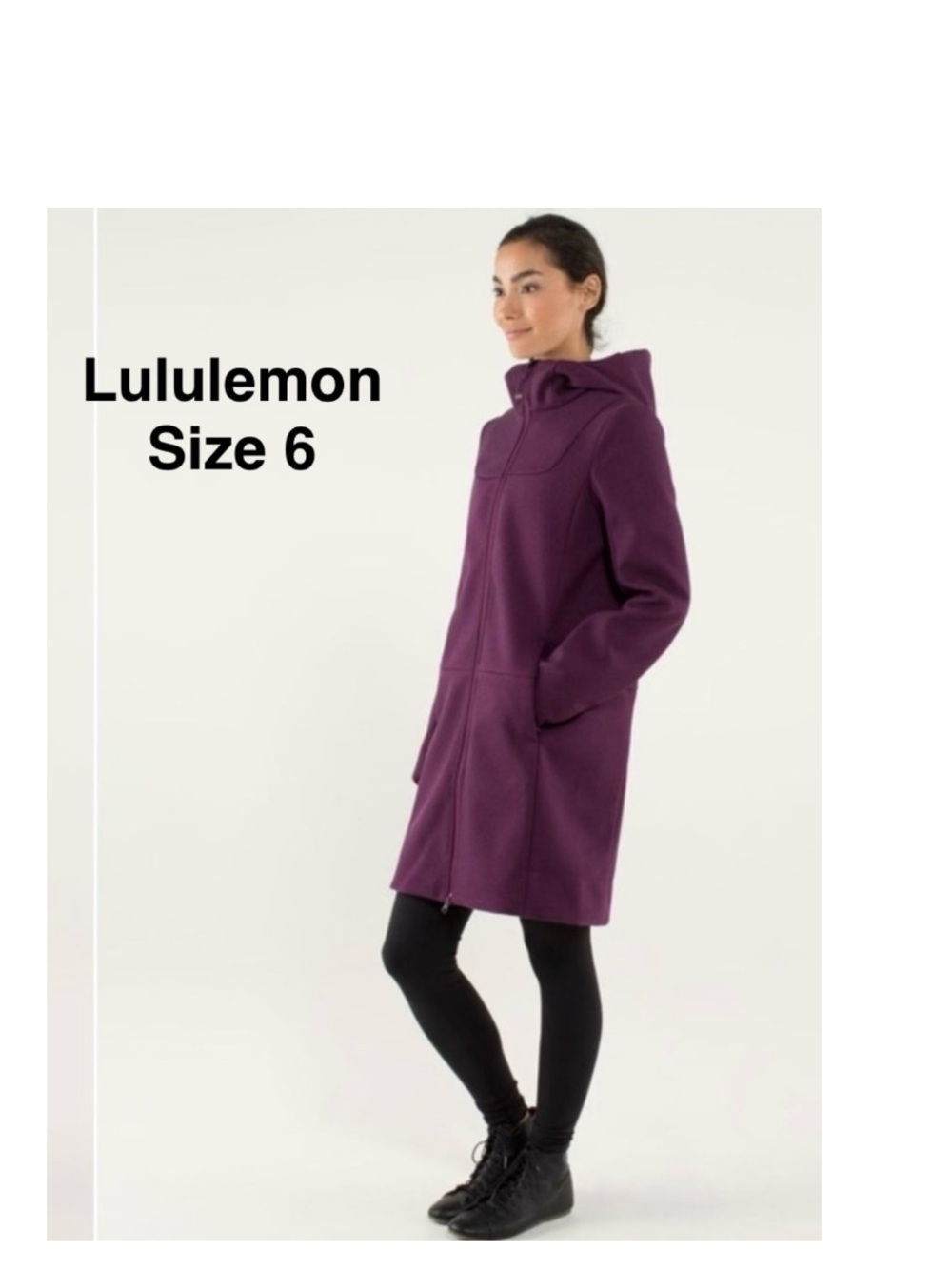 Lululemon City Softshell Tweed Plum Size 6 in excellent condition no damage⭐️⭐️